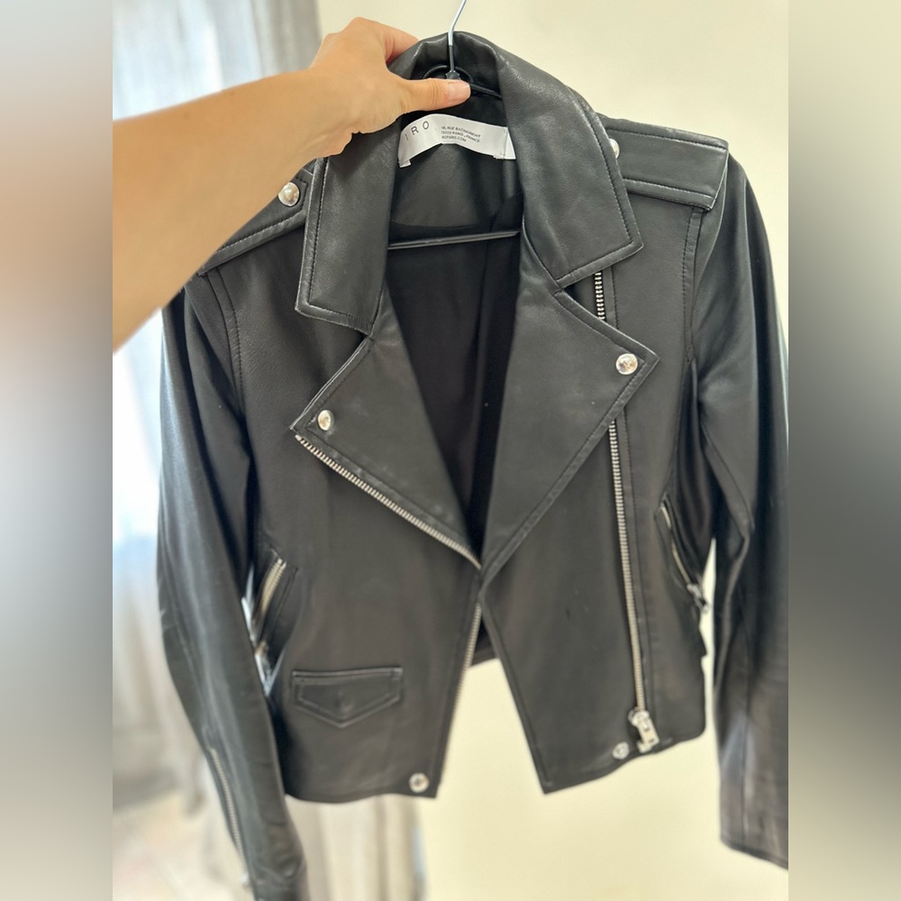 IRO denim jacket black classic